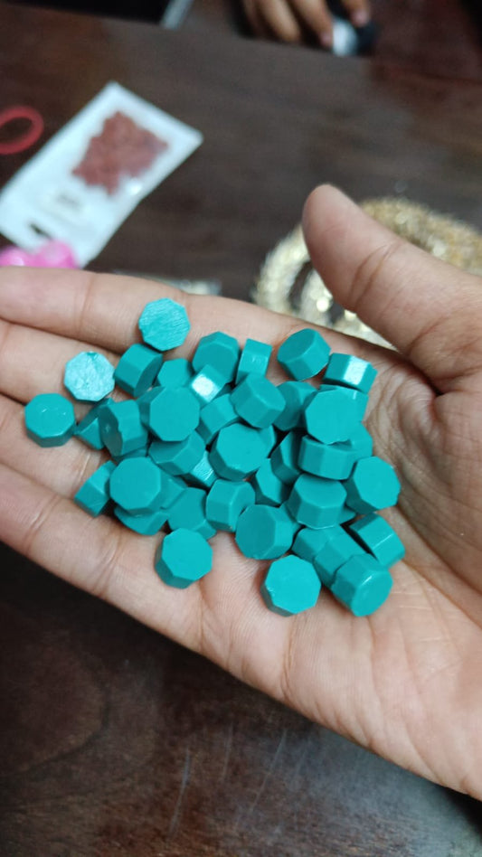 Wax Seal Beads (Sea Green) - 50pc