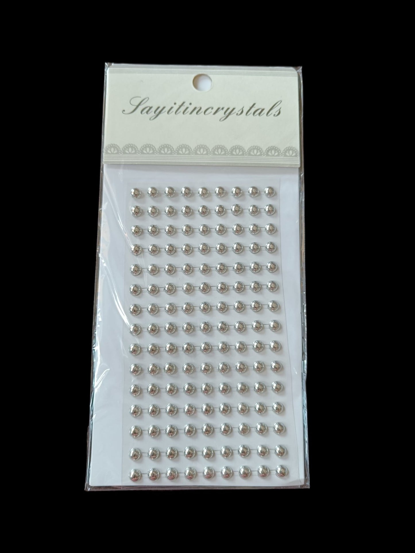 Silver Pearl Sticker (Large) - 1pc
