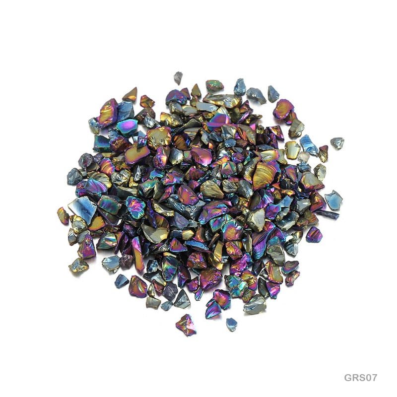 Glass Metallic Resin Stones - 100GM (GRS07)