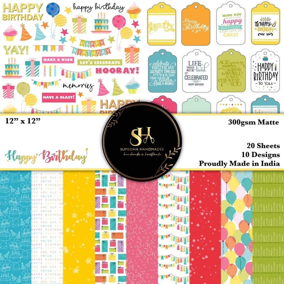 Happy Birthday – 12*12 Paperpack