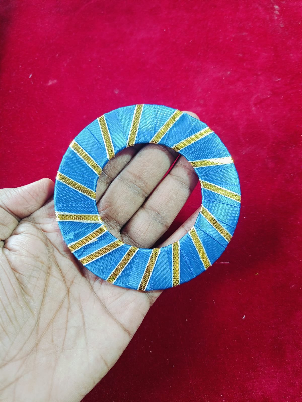 Blue Chapta Flat Ring 4inch - 10pc