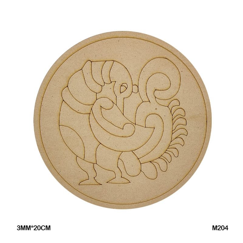 MDF Cutout Mandala Engrave (M204) – 20CM
