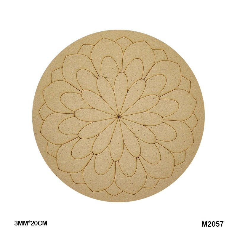 MDF Cutout Mandala Engrave (M2057) – 20CM