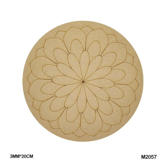 MDF Cutout Mandala Engrave (M2057) – 20CM