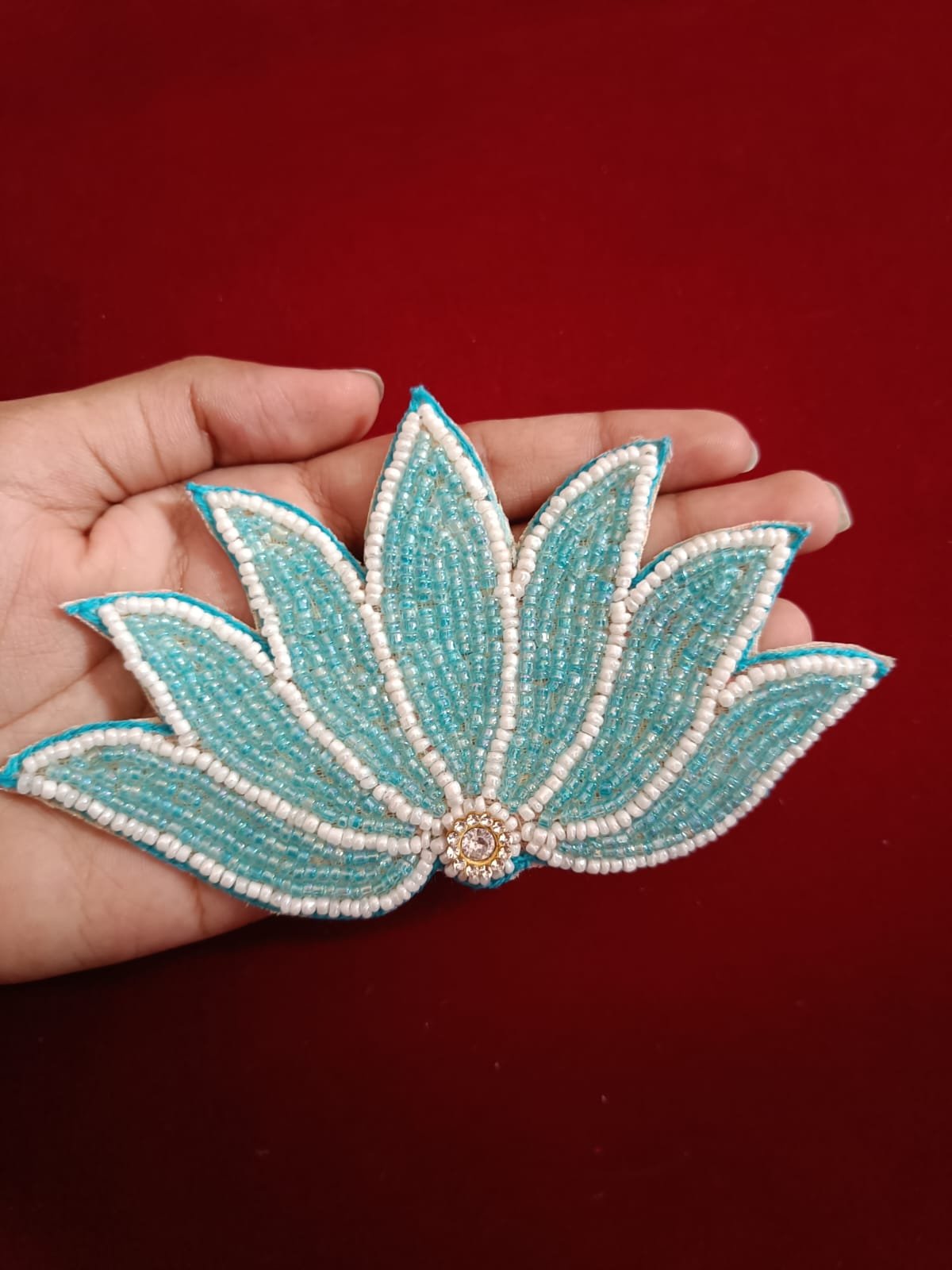 Half Lotus Stone Buti Patches - 10pc