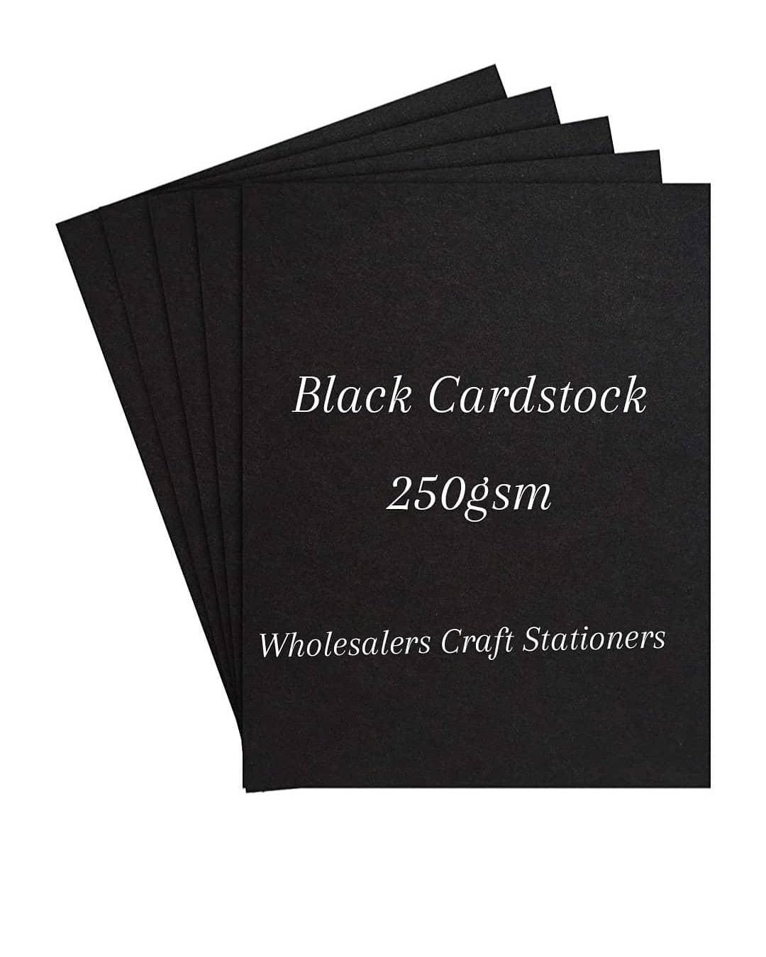 A3 Black Cardstock 250gsm – 25 Sheets