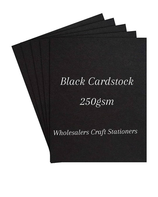 A3 Black Cardstock 250gsm – 25 Sheets