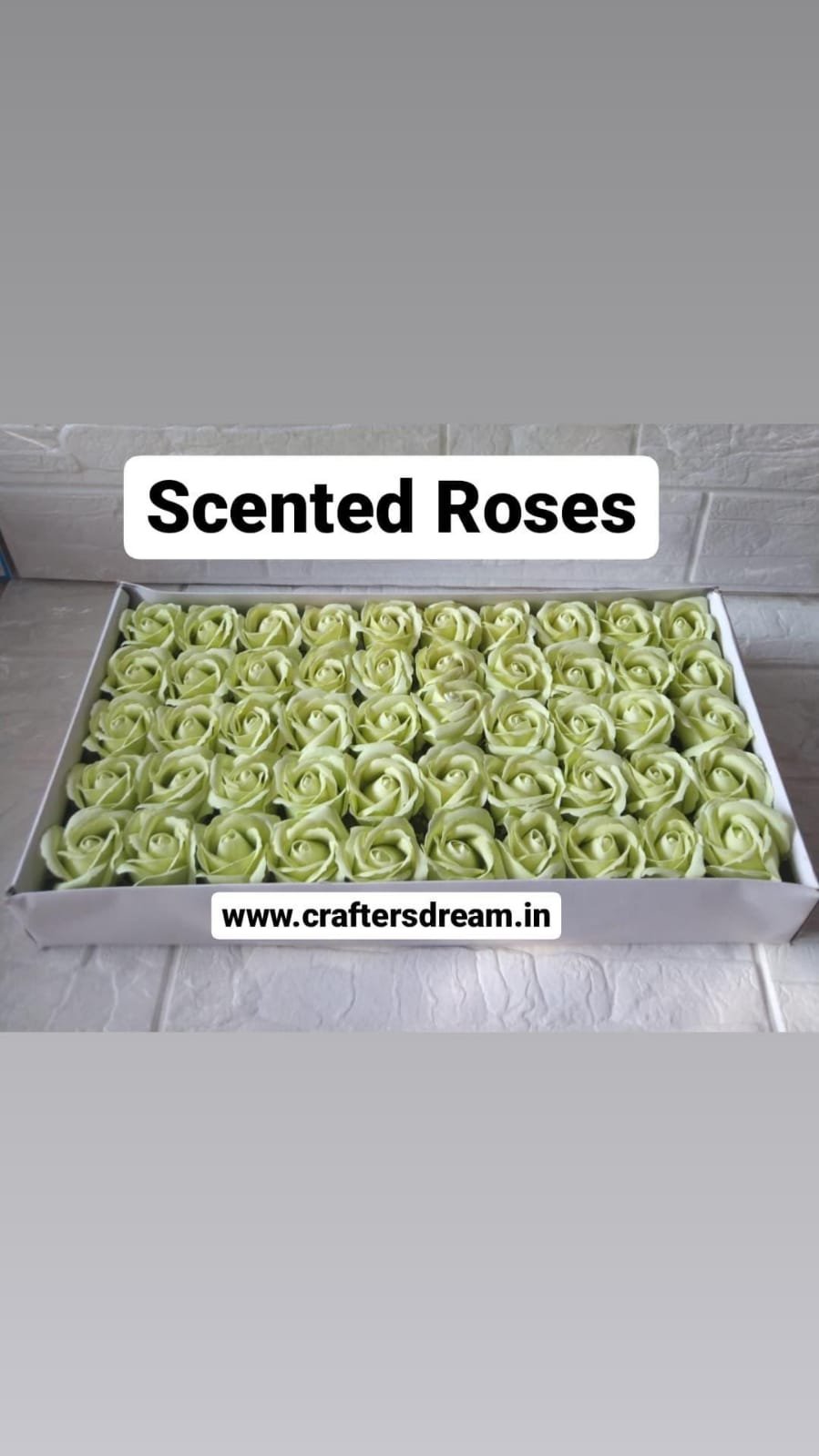 Scented Roses Mint Green - 10pcs