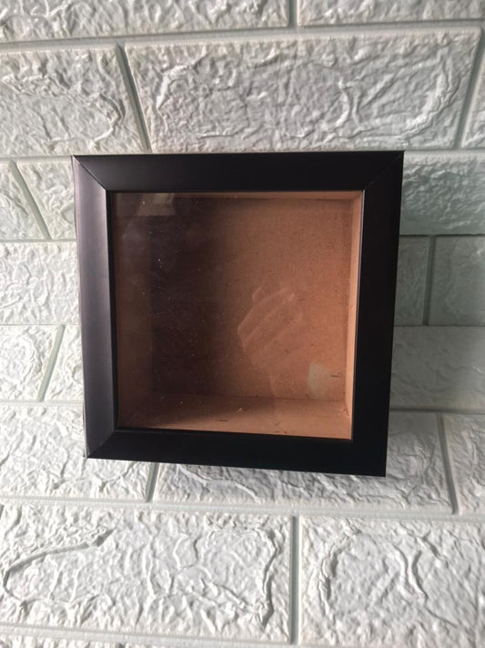 Shadow Box Glass Frame – 6*6 Inch (Black)