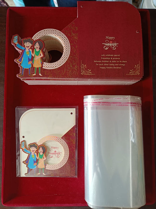 Rakhi Packaging Cards Pack Of 10 Cards