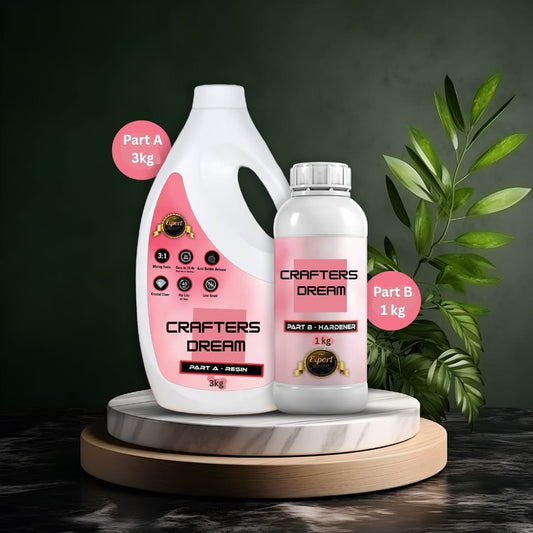 ULTRA CLEAR RESIN HARDENER EPOXY RESIN (3:1) – 4kg (Free Shipping)