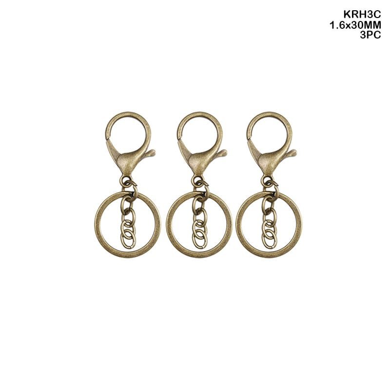 Key Ring With Hook Copper (KRH3C) - 1.6*30MM