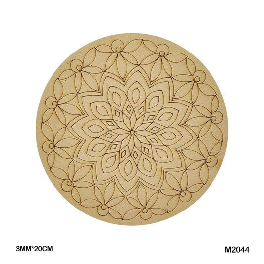 MDF Cutout Mandala Engrave (M2044) – 20CM
