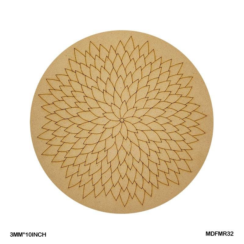 MDF Cutout Mandala Engrave (MDFMR32) – 10inch