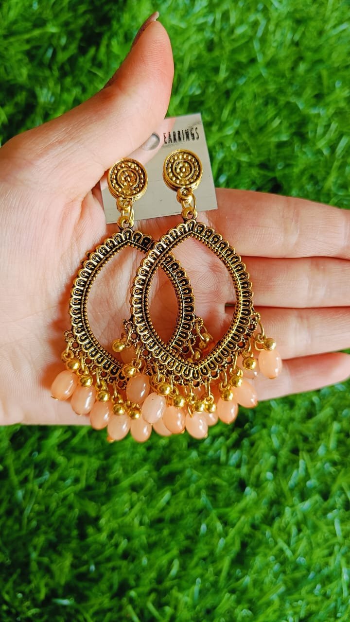 Colorful Drop Resin Jhumka - 2pc