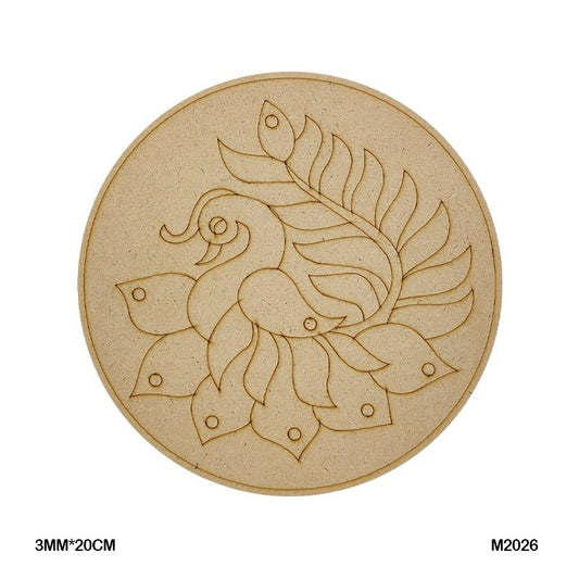 MDF Cutout Mandala Engrave (M2026) – 20CM