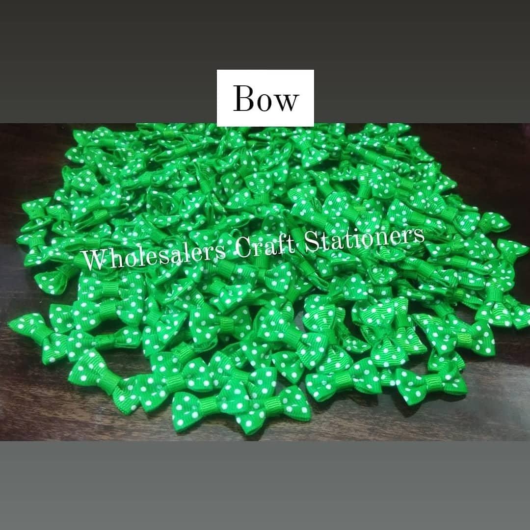 Bows Set- 10 pieces - (Floral Green)