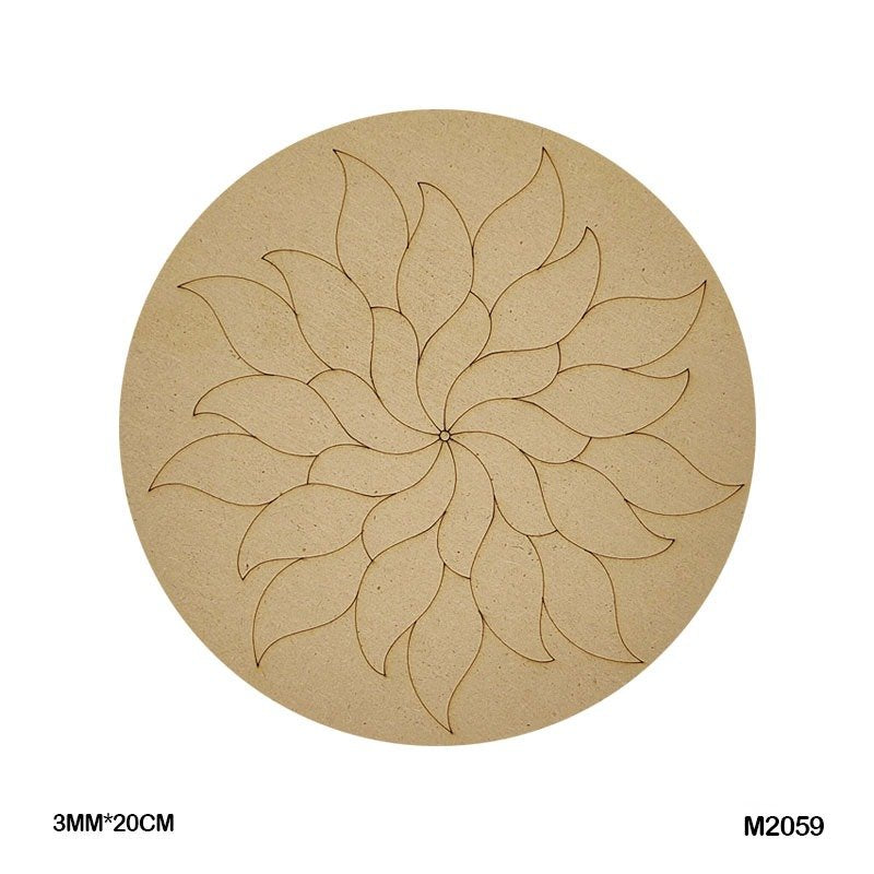 MDF Cutout Mandala Engrave (M2059) – 20CM