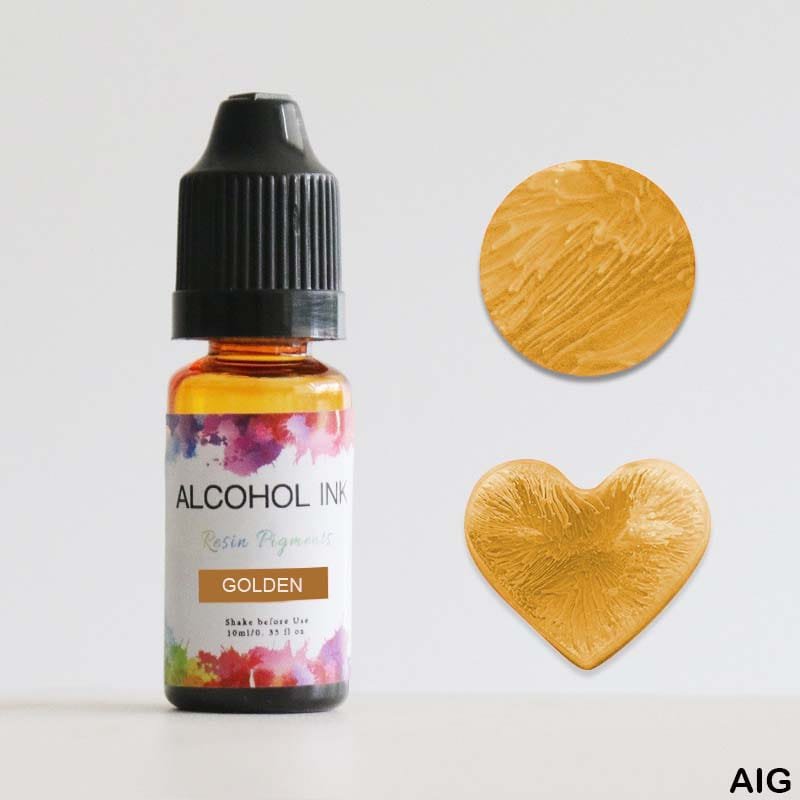Alcohol Ink – Golden