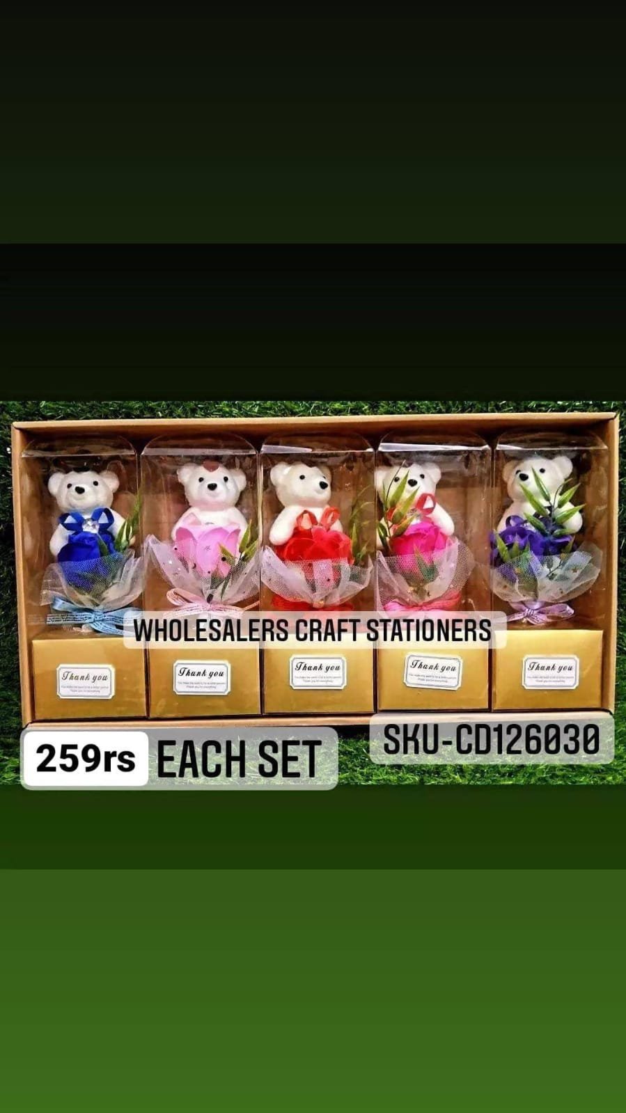 Teddy Bouquet Set -1Pc