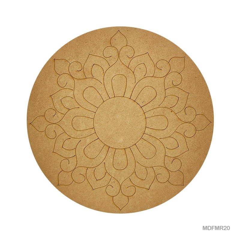 MDF Cutout Mandala Engrave (MDFMR20) - 10inch
