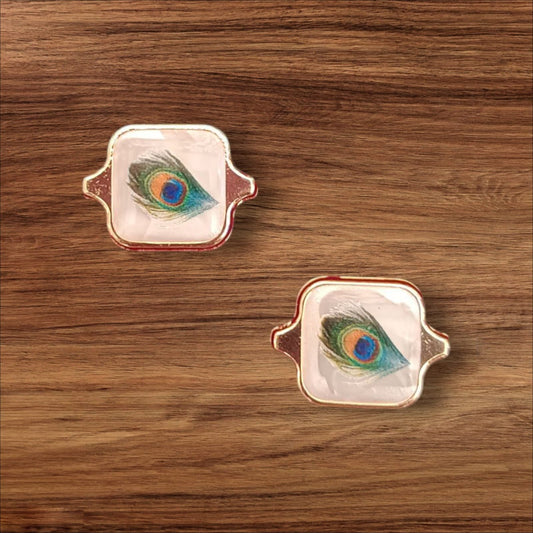 Mor Pankh Rakhi Charms - 1pc
