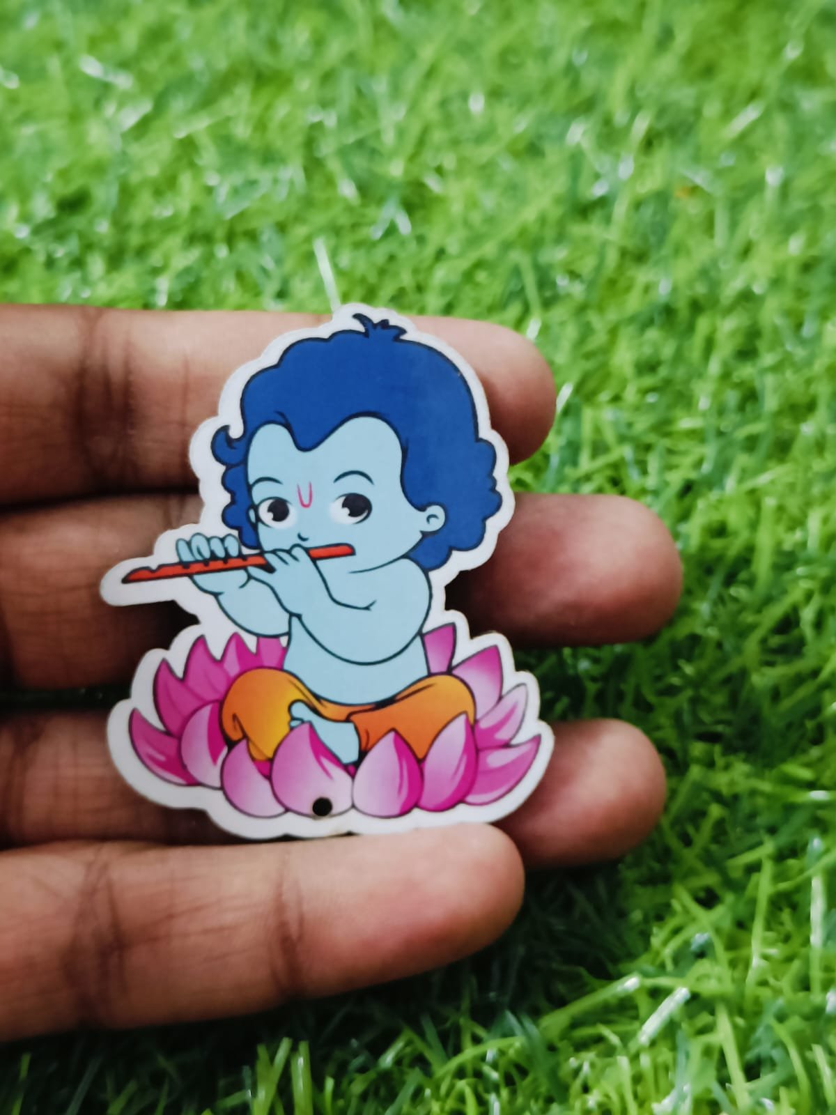 Murlidhar Little Krishna MDF Cut Out (2inch) - 5pc