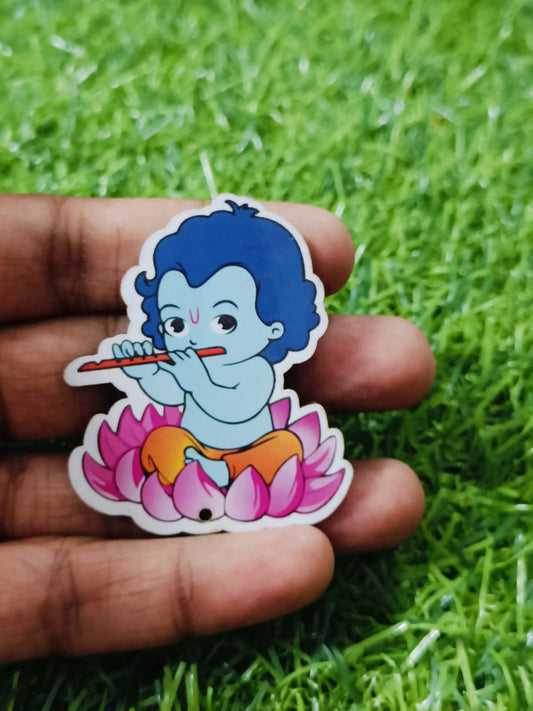 Murlidhar Little Krishna MDF Cut Out (2inch) - 5pc