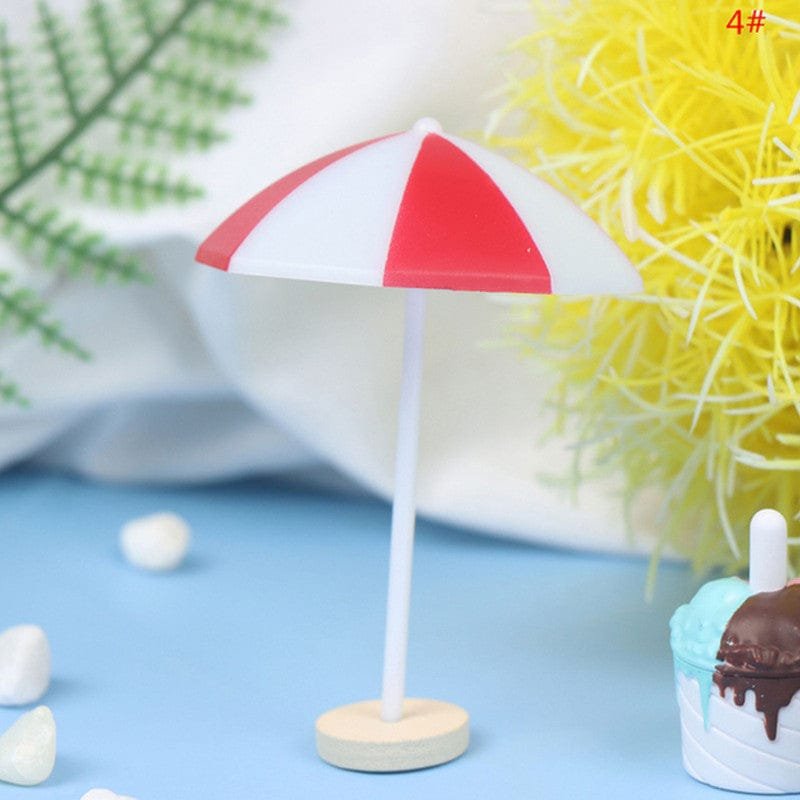 Beach Sun Red Umbrella Miniature (1480249) - 1pc