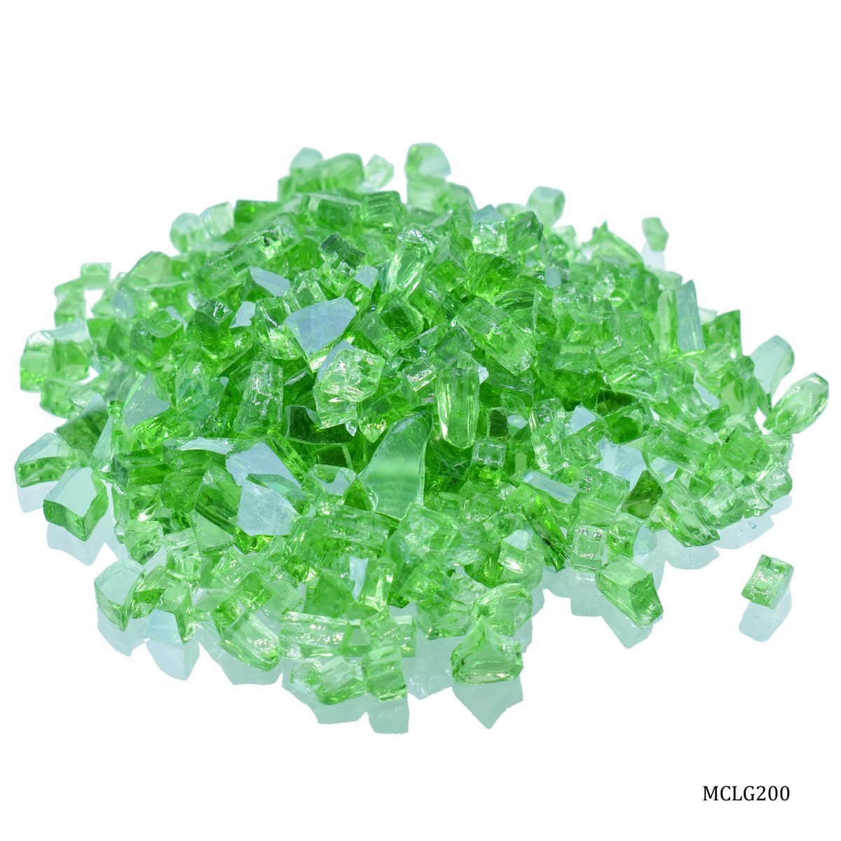 Mirror Crushed Lawn Green (MCLG200) - 200 GSM