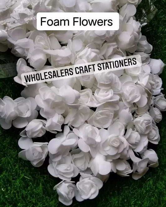 Foam Flower White - 50 Piece