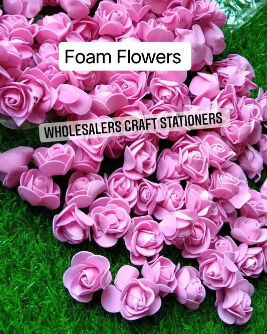 Foam Flower Pink - 50 piece