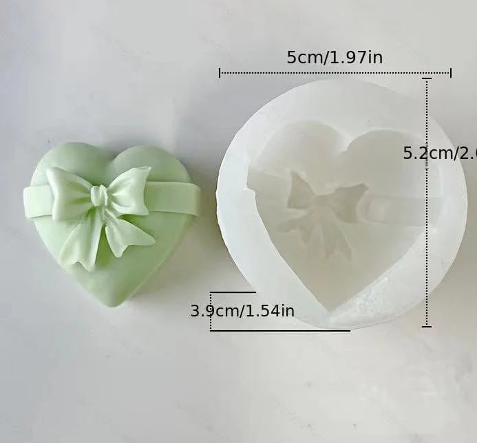 Handmade Heart Gift Candle Mould - (HM0195)