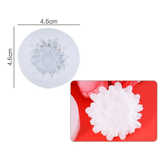Handmade 3D Chrysanthemum Flower Candle Mould - (HM0205)