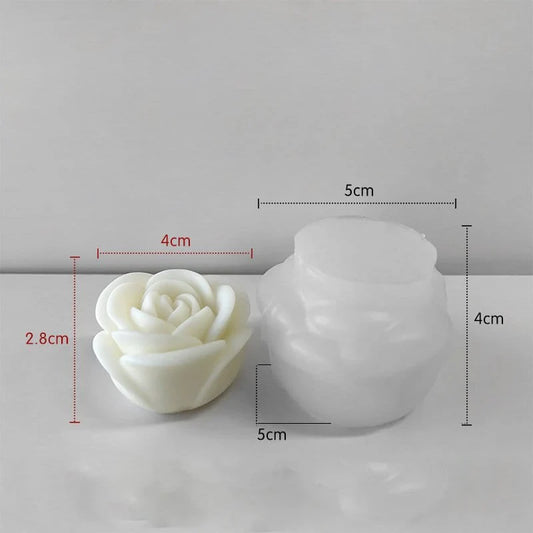 Handmade Rose Flower Candle mould - (HM0223)