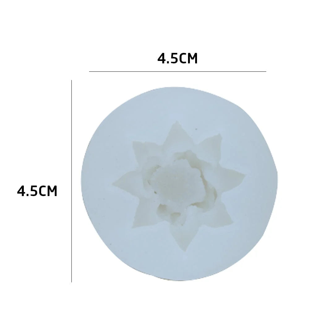 Handmade 3D Flower Candle Mould - (HM0277)