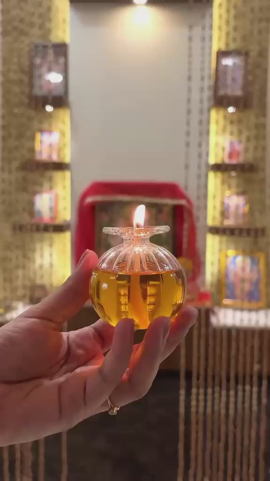 Glass Diya (2.5inch) - 1pc