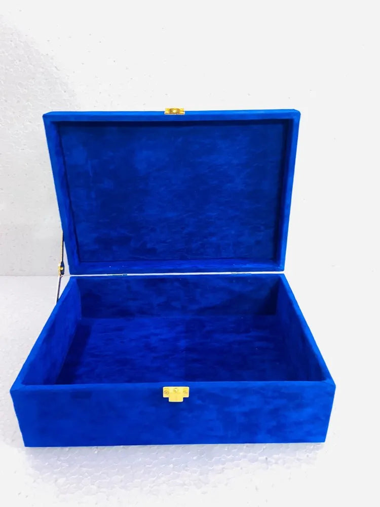 Suede Trunk Box  (Navy Blue) - 10*7 inch