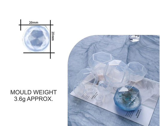 3D Diamond Paper Weight & Candle D07 Mould(SM0025) - 1pc