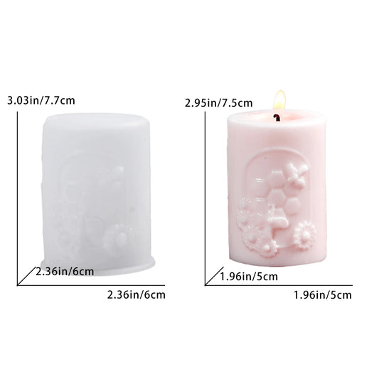Honeycomb & Bee Theme Candle Mould - (SM1146)
