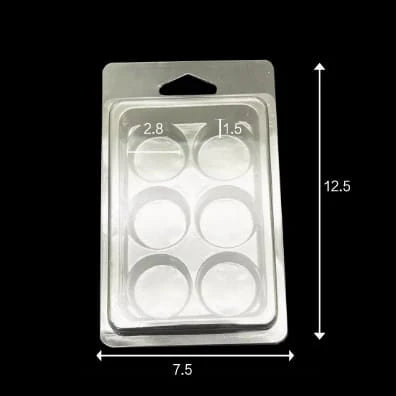 Clear Blister Mould & Clamshell Packaging for Wax Melts Round (WX313) - 1pc